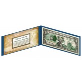 OKLAHOMA State $1 Bill - Genuine Legal Tender - U.S. One-Dollar Currency " Green "