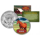 HORSE Collectible Farm Animals JFK Kennedy Half Dollar U.S. Colorized Coin