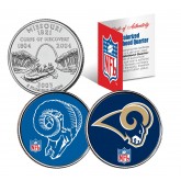 ST LOUIS RAMS - Retro & Team Logo - Missouri Quarters 2-Coin U.S. Set - NFL Officially Licensed