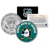 ANAHEIM DUCKS NHL Hockey JFK Kennedy Half Dollar U.S. Coin - Officially Licensed