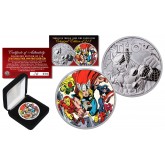 2018 1 oz Pure Silver Tuvalu Marvel Comics THOR Coin Limited & Numbered of 218 - AVENGER THOR