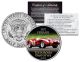 1957 FERRARI - TESTA ROSSA PROTOTYPE - Most Expensive Cars Sold at Auction - Colorized JFK Half Dollar U.S. Coin