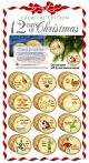 TWELVE DAYS OF CHRISTMAS 24K Gold Plated JFK Half Dollars 12-Coin Set Ornaments