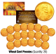 1940's/50's Lincoln WHEAT Pennies US Coins 24K GOLD PLATED Lincoln Cent Penny (Lot of 20)