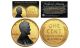 24K GOLD Clad 1943 Genuine Steel Wartime Wheat Penny U.S. Coin with BLACK RUTHENIUM Lincoln Portrait 