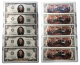 1976 BICENTENNIAL Colorized 2-SIDED Genuine Legal Tender U.S. $2 Bills * Lot of 5 - Consecutive Serial Numbered *