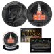 DUAL BLACK RUTHENIUM & COLORIZED 1976 Bicentennial JFK Kennedy Half Dollar Genuine U.S. Coin