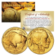 2021 24K Gold Plated $50 AMERICAN GOLD BUFFALO Indian Tribute Coin (Lot of 3) 