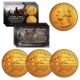 2021 Washington Crossing the Delaware Quarter Genuine U.S. Coin - 24KT GOLD PLATED (QTY: 3)