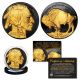 2023 BLACK RUTHENIUM $50 AMERICAN GOLD BUFFALO Indian Tribute Coin with 24KT Gold Clad Obverse & Reverse