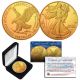 2023 Genuine 24K GOLD Plated 1 OZ .999 Fine Silver BU American Eagle U.S. Coin - TYPE 2 with Display Box