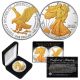 2023 American Silver Eagle Uncirculated 1 oz. One Ounce U.S. Coin with SELECT 24KT Gold Gilded Highlights on Both Sides (with BOX)