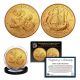 2026 Mayflower Compact 24K Gold Plated Quarter - 1776–2026 America 250 Semiquincentennial Brilliant Uncirculated Coins 1-Year Issue - Lot of 2