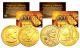Susan B. Anthony & Sacagawea 24K Gold Plated U.S. Dollar Historical Women Coin Set