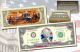 STARS & STRIPES FLAG HOLOGRAM Legal Tender U.S. $2 Bill Currency with COLORIZED Reverse - Limited Edition