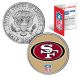 SAN FRANCISCO 49'ers NFL JFK Kennedy Half Dollar US Colorized Coin - Officially Licensed