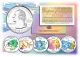 2002 US Statehood Quarters HOLOGRAM - 5-Coin Complete Set - with Capsules & COA
