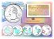 2004 US Statehood Quarters HOLOGRAM - 5-Coin Complete Set - with Capsules & COA