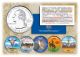 2007 US Statehood Quarters COLORIZED Legal Tender - 5-Coin Complete Set - with Capsules & COA