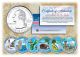 2009 DC & US TERRITORIES Quarters COLORIZED Legal Tender - 6-Coin Complete Set - with Capsules & COA