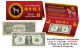 (QTY 10) 2018 Chinese Lunar New YEAR of the DOG Red Metallic Stamp Lucky 8 Genuine $1 Bill with Red Folder