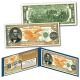 1882 Series Abraham Lincoln $500 Gold Certificate designed on a New Modern Genuine U.S. $2 Bill