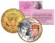 LUCILLE BALL - Americana - Colorized JFK Kennedy Half Dollar U.S. Coin 24K Gold Plated - I LOVE LUCY