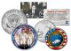APOLLO 1 SPACE MISSION Colorized 2-Coin Set U.S. Florida Quarter & JFK Half Dollar - NASA ASTRONAUTS