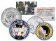 APOLLO 12 XII SPACE MISSION Colorized 2-Coin Set U.S. Florida Quarter & JFK Half Dollar - NASA ASTRONAUTS