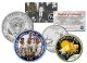 APOLLO 13 XIII SPACE MISSION Colorized 2-Coin Set U.S. Florida Quarter & JFK Half Dollar - NASA ASTRONAUTS