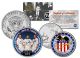 APOLLO 16 XVI SPACE MISSION Colorized 2-Coin Set U.S. Florida Quarter & JFK Half Dollar - NASA ASTRONAUTS