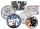 APOLLO 17 XVII SPACE MISSION Colorized 2-Coin Set U.S. Florida Quarter & JFK Half Dollar - NASA ASTRONAUTS