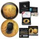Apollo 11 50th Anniversary 2019 Curved Proof Silver Dollar – BLACK RUTHENIUM / 24K GOLD - Limited & Numbered of 169
