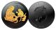 2016 Year of the Monkey BLACK RUTHENIUM & 24K GOLD  .999 Genuine Silver 1 oz Australian Perth Mint Coin