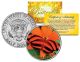 BANDED ORANGE BUTTERFLY JFK Kennedy Half Dollar U.S. Colorized Coin