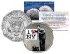 BANKSY - I LOVE NY DOCTOR - Colorized JFK Half Dollar U.S. Coin - Street Art Graffiti
