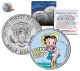 BETTY BOOP " Fishing " JFK Kennedy Half Dollar US Colorized Coin - Officially Licensed