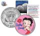 BETTY BOOP " Kiss " JFK Kennedy Half Dollar US Colorized Coin - Officially Licensed
