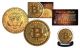 BITCOIN Physical Commemorative Crypto Block Chain 24K Gold Plated JFK Half Dollar U.S. Coin