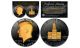 Black RUTHENIUM 2-Sided 1976 Bicentennial JFK Half Dollar with 24KT Gold Clad Highlights Obverse & Reverse