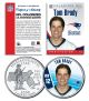 TOM BRADY Colorized Massachusetts State Quarter U.S. Coin NFL New England Patriots - Officially Licensed