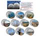 FAMOUS BRIDGES OF THE WORLD Colorized JFK Kennedy Half Dollar U.S. 10-Coin Set