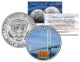 AKASHI KAIKYO BRIDGE - Famous Bridges - Colorized JFK Half Dollar US Coin Japan