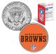 CLEVELAND BROWNS NFL JFK Kennedy Half Dollar US Colorized Coin - Officially Licensed