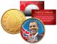 BARACK OBAMA - 44th President - Royal Canadian Mint Medallion 24K Gold Plated Coin