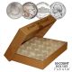 NICKEL Direct-Fit Airtight 21mm Coin Capsule Holders For NICKELS (QTY 50) **COMES PACKAGED WITH BOX AS SHOWN**