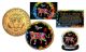 Chinese Zodiac PolyChrome Genuine Legal Tender JFK Kennedy Half Dollar 24K Gold Plated U.S. Coin - TIGER