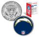 SAN DIEGO CHARGERS NFL JFK Kennedy Half Dollar US Colorized Coin - Officially Licensed