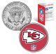 KANSAS CITY CHIEFS NFL JFK Kennedy Half Dollar US Colorized Coin - Officially Licensed