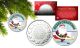 MERRY CHRISTMAS * Hockey Santa Claus *  Royal Canadian Mint Medallion Coin with XMAS Capsule